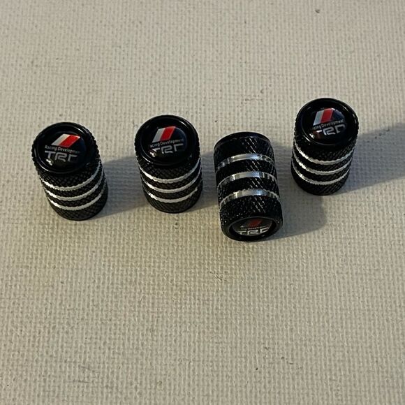 Toyota TRD valve Stem caps in Black set of 4 NWT - Picture 3 of 4